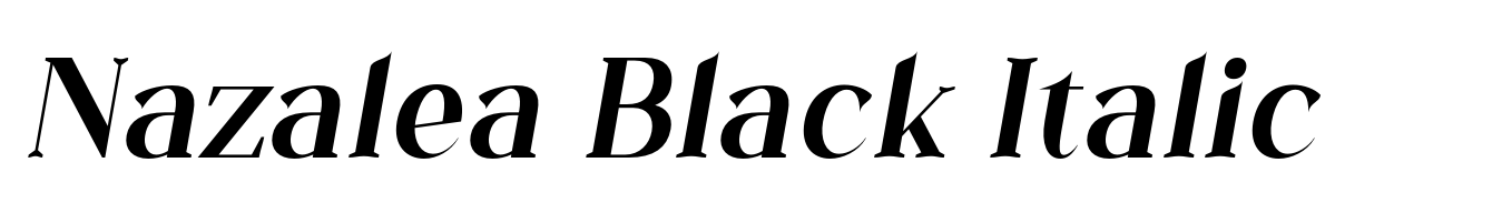 Nazalea Black Italic
